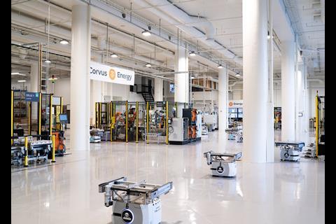 Corvus Energy's factory in Bergen